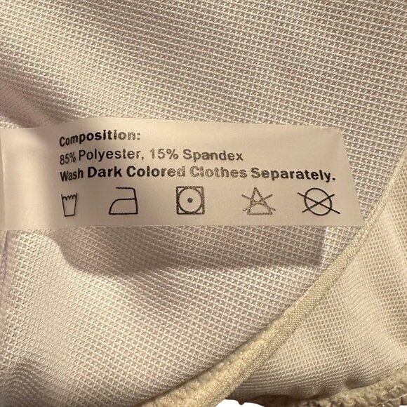 Zaful Women’s Bikini M Cream Bandeau Strapless Tie Back Cheeky Textured Set - Picture 6 of 11